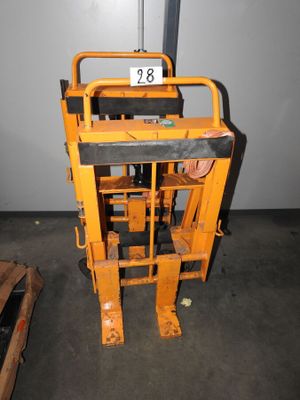 an image of a forklift with a number on it
