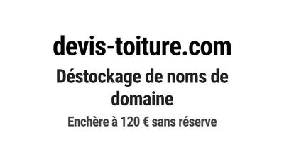 Nom de domaine devis-toiture.com.