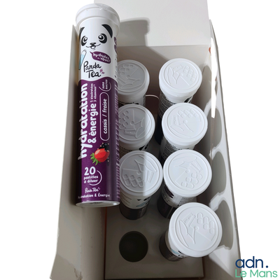 a box of yogurt cups and a can of yogurt