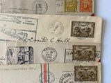 many different types of stamps on a piece of paper