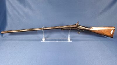 [Cat. D = +18ans] FUSIL de chasse à chiens, platine signée "…