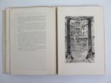 an open book with a drawing of a doorway in it