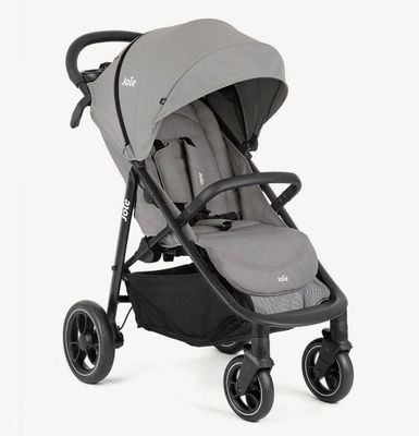 an image of a stroller with a baby in it on a white background
