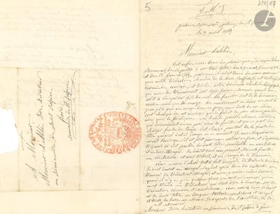 un morceau de papier sur lequel figure un timbre