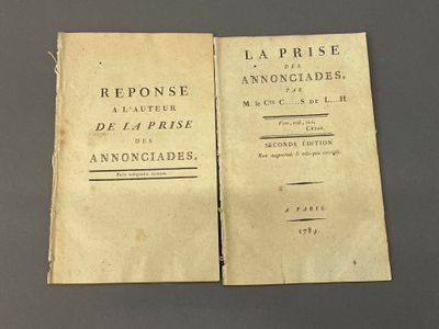 BONNAY (Charles François, Marquis de) : 3 pamphlets, très sp…