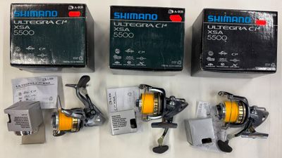 Lot de 3 moulinets ULTEGRA CI4 XSA 5500 Shimano. - Photo 1