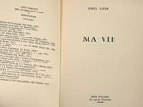 an open book with a picture of a man on it