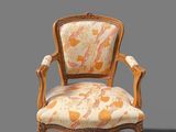 an image of a chair with a floral upholstered upholstered seat