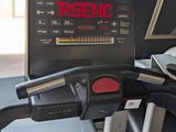 a digital clock on the tread machine in the gym