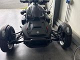 a motorcycle that is parked next to a bike