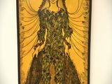 une image d'un tableau représentant une femme en robe verte