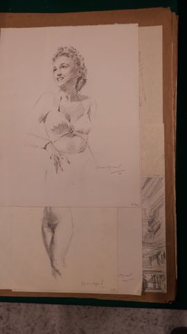 Lucien Henri GRANDGERARD (1880-1970). Pochette numérotée contenan...