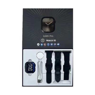 Montre connectée LG85 PRO noire livrée avec 3 bracelets différents dan - Photo 1