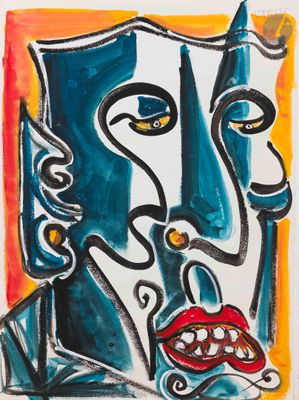 une image représentant un tableau d'un homme avec une cigarette
