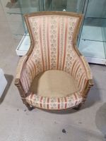 Bergère de style Consulat à dossier cintré en bois laqué bei… (photo 2)