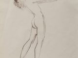 une illustration représentant une femme nue dans une pose