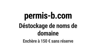 Nom de domaine permis-b.com. Catégorie: Éducation et formati…