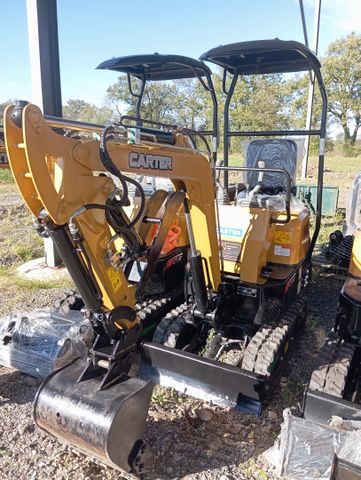 Mini pelle Carter CT10 900kg, moteur Koop 192F diesel, déport de ...