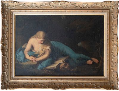 une image d'une peinture représentant une femme allongée sur un lit