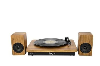 une image représentant un tourne-disque sur lequel est posé un disque