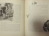 an open book with a picture of a man and a woman on it