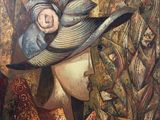 une image représentant un tableau où l'on voit une femme avec un bébé sur les genoux