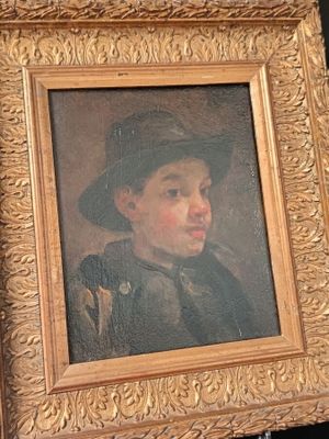 Ecole Française (fin XIXème) "Portrait de jeune garçon au ch…