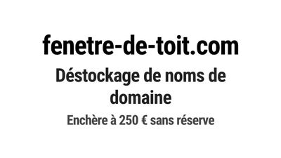 Nom de domaine fenetre-de-toit.
