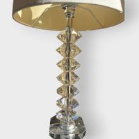 Paire de lampes à fût en plexiglas diamanté (photo 4)