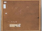 an old picture of a brown piece of paper with writing on it