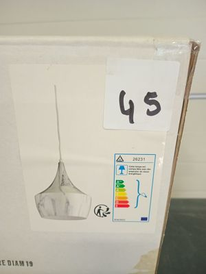 @@@ 2 suspensions métal effet MARBRE diamètre 19 - NEUF EN C…