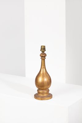 Travail FRANCAIS Petite lampe de bureau en bois doré