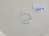 an image of a close up of a plate with a label on it