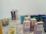 many different types of soaps on the table