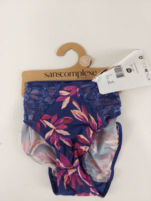 the panties are blue and pink with pink flowers on them