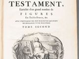 an old book with a picture of a man and a woman on it