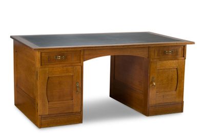 SERRURIER-BOVY, Gustave SERRURIER (1858-1910) Bureau en chên… - Photo 1