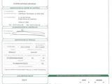 a close up of a document with a barcode on it