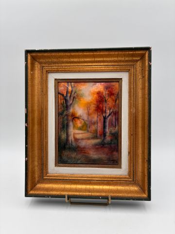 Email de Limoges - Automne en forêt des Allois. Signée Fauré et j...