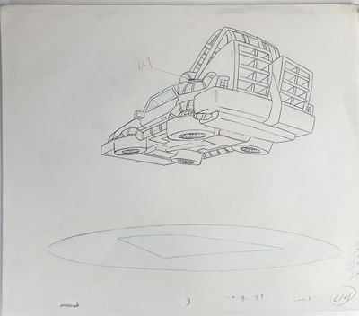 Dessin Delorean de Retour vers le Futur - Art Populaire - Photo 1