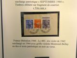 une affiche sur laquelle figure l'image de quelques timbres