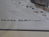 a picture of a picture of a person on a ski slope