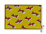 an image of a painting of arrows on a yellow background