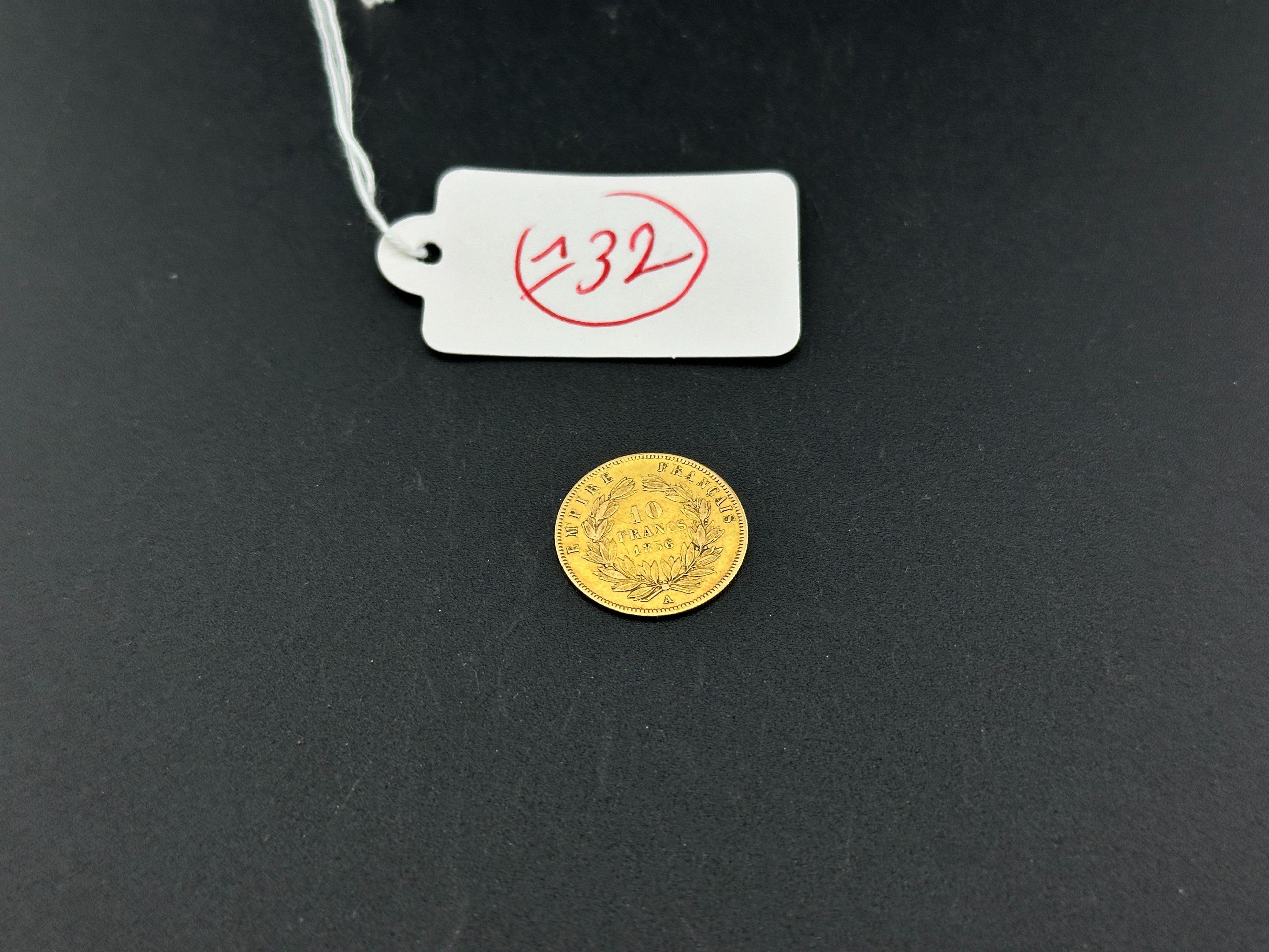 Pièce de 10 Francs or Naopléon 3 tête non laurée de 1856