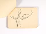 le dessin d'un arbre sur une feuille de papier