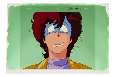 NICKY LARSON : Laura Celluloïd avec son décor / Licence : Ts…