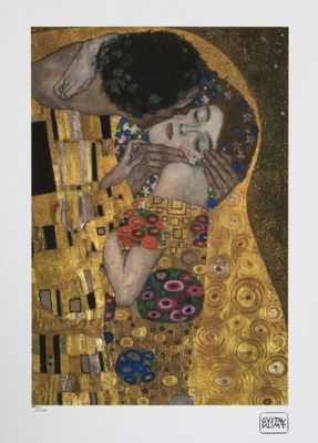 une image représentant un tableau où l'on voit une femme enlaçant un homme
