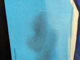 painting of a man in a blue suit and tie standing in front of a blue wall
