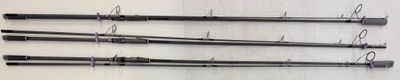 Lot de 3 cannes HARRISON AVIATOR 13 pieds 3,5 lb avec porte-… - Photo 1