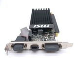 a close up of a video card on a white surface